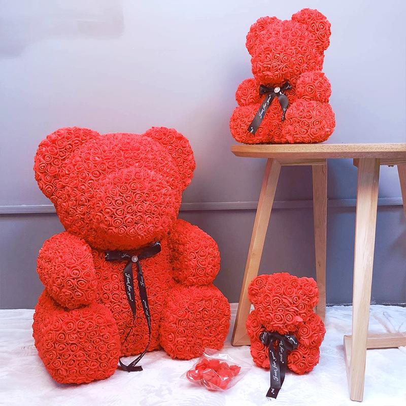 teddy with rose